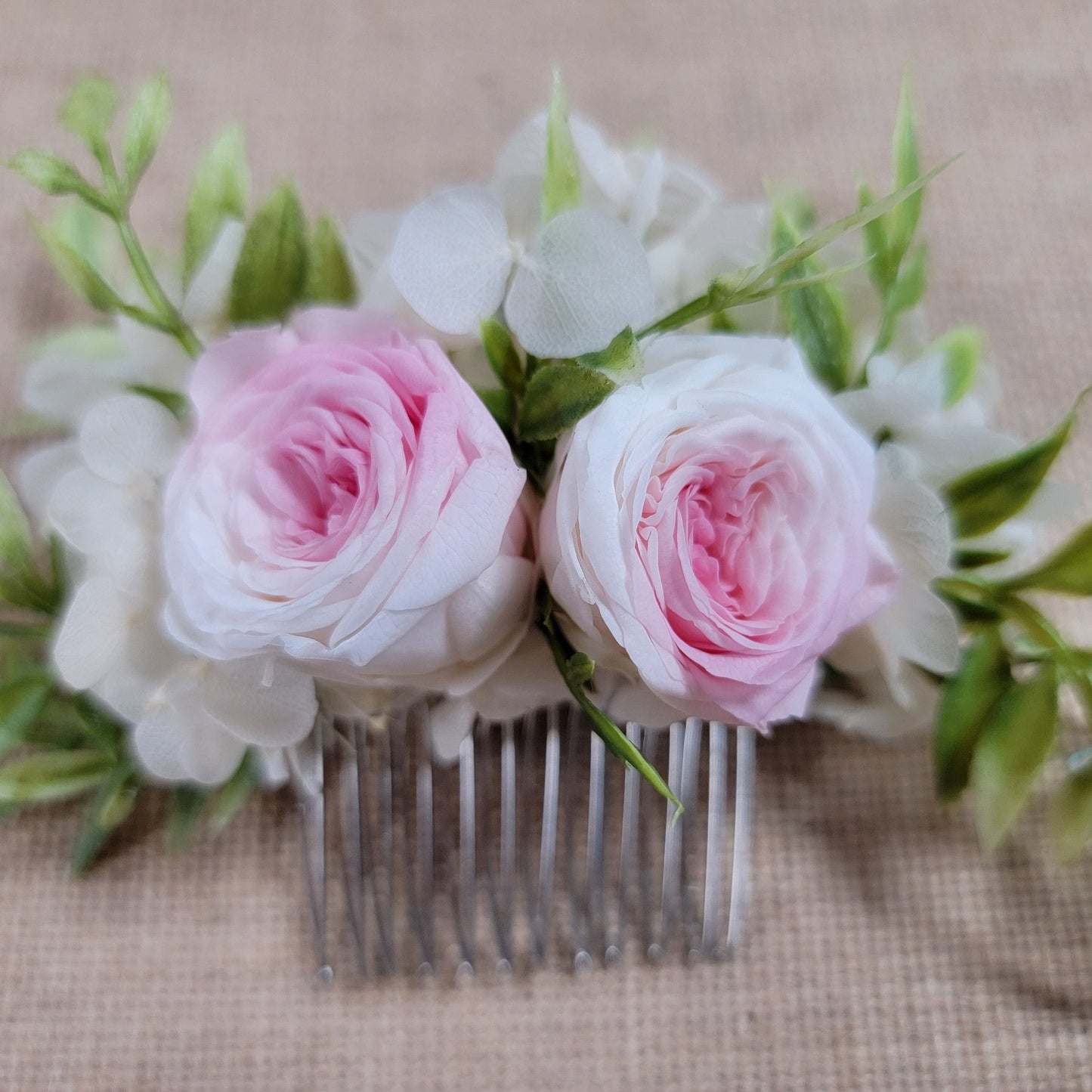 21 Pink & White Preserved Roses: DIY Wedding Floral Decor (8oz-2.5" Inches)