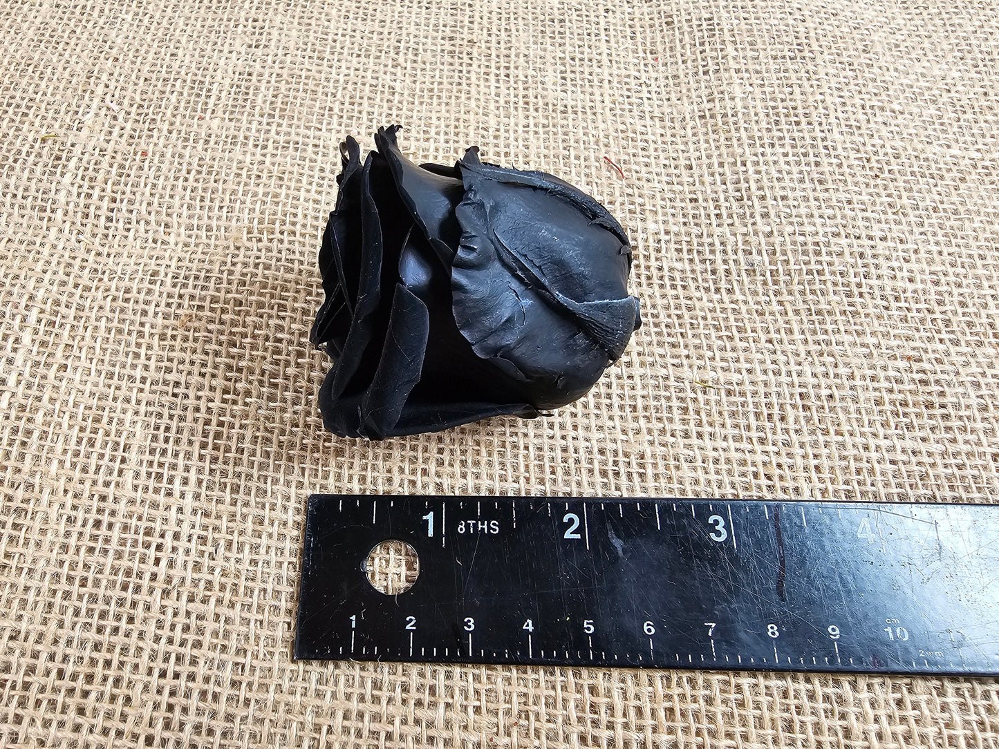 6 Black Preserved Roses: Large Floral Wedding Decor