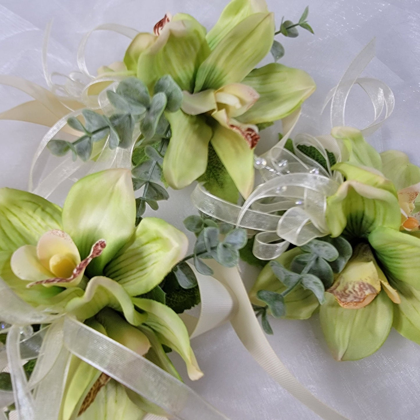 Artificial orchid flower corsages for wedding/prom/bridal