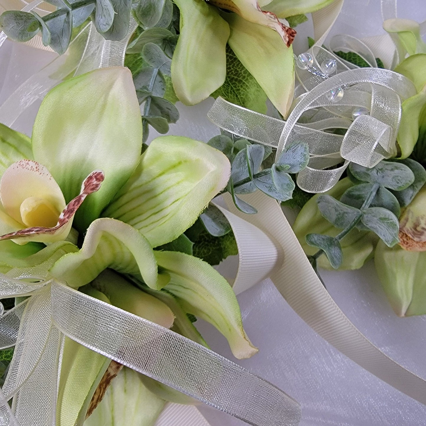 Artificial orchid flower corsages for wedding/prom/bridal