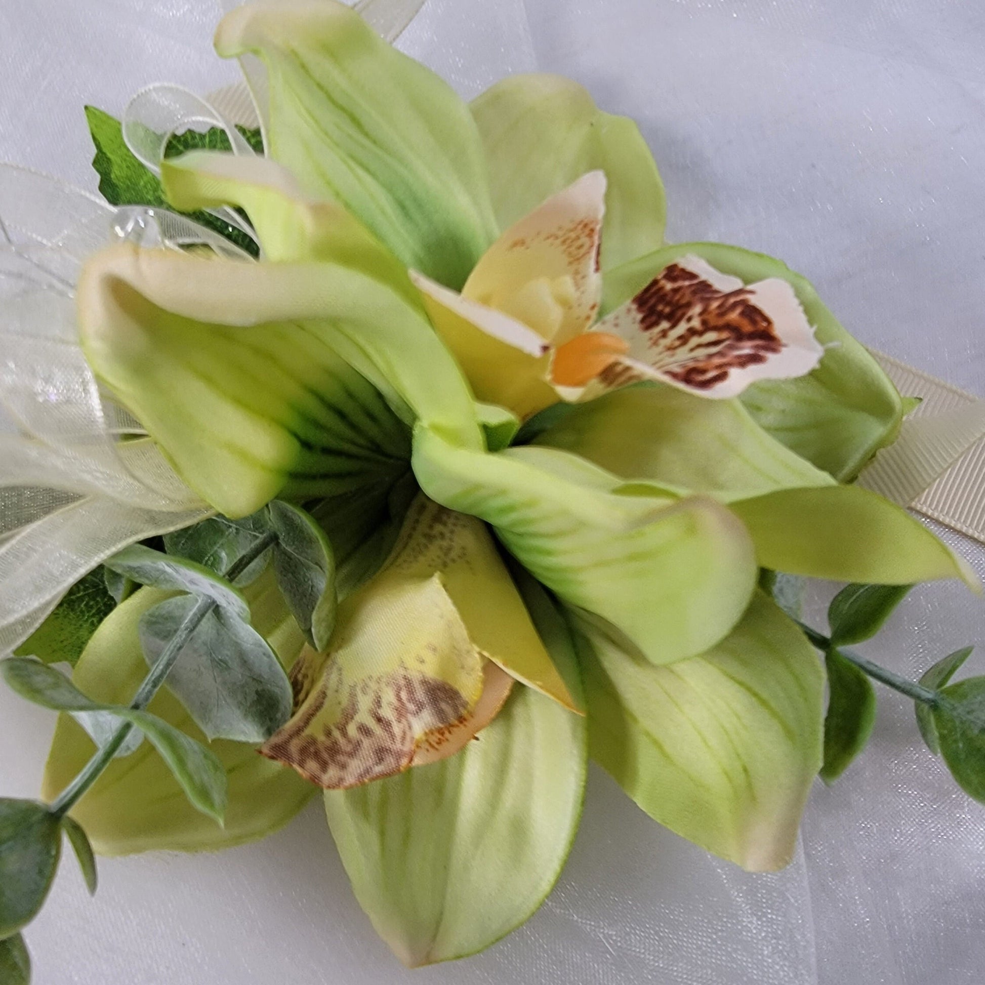 Artificial orchid flower corsages for wedding/prom/bridal
