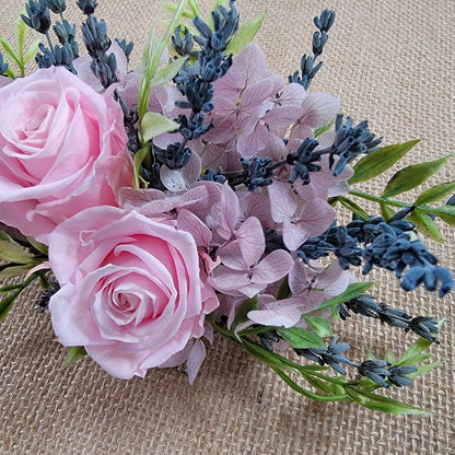 Dried flower hair comb for wedding/ prom