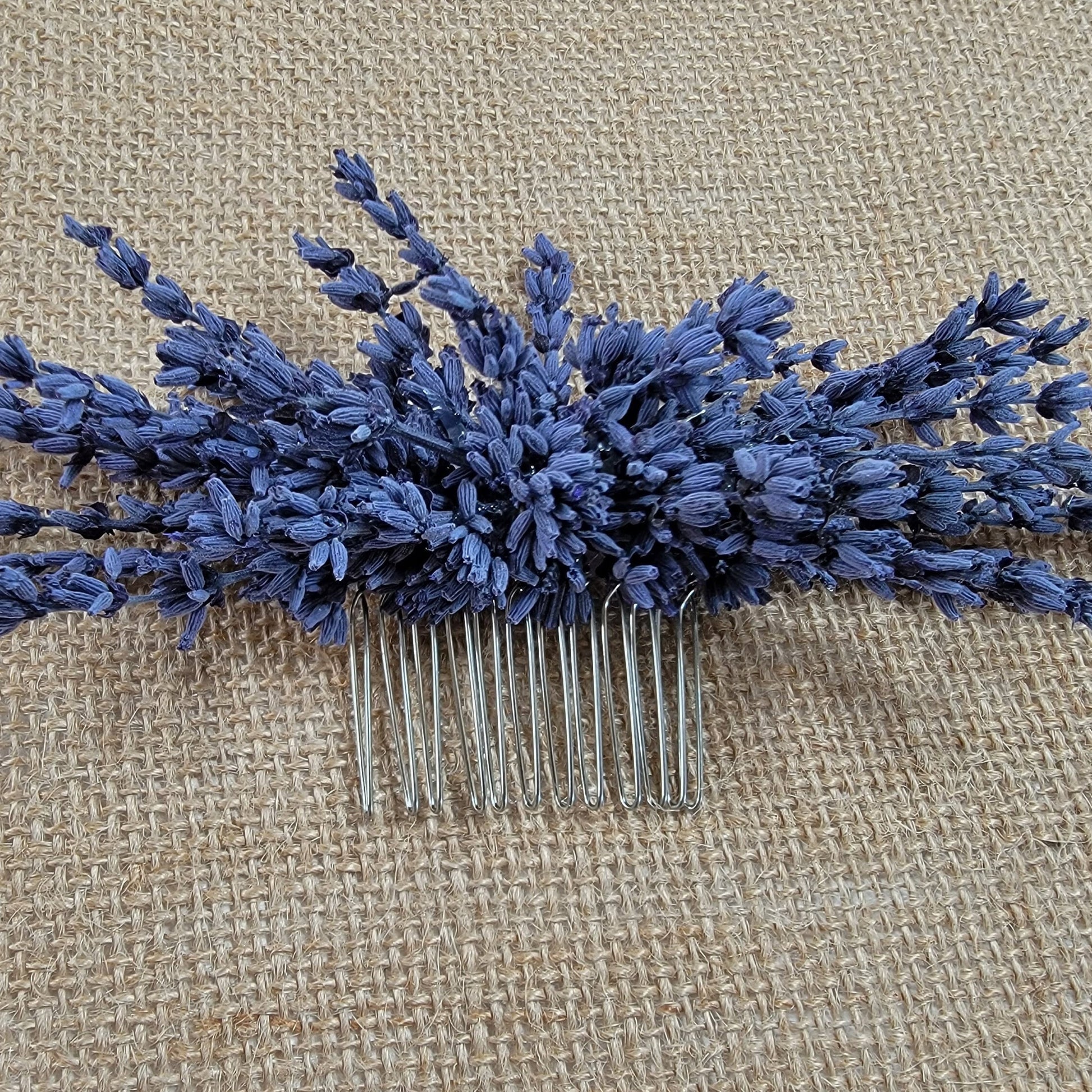 Preserved Lavender Hair Comb: Boho Wedding Bridal Hair Accessory