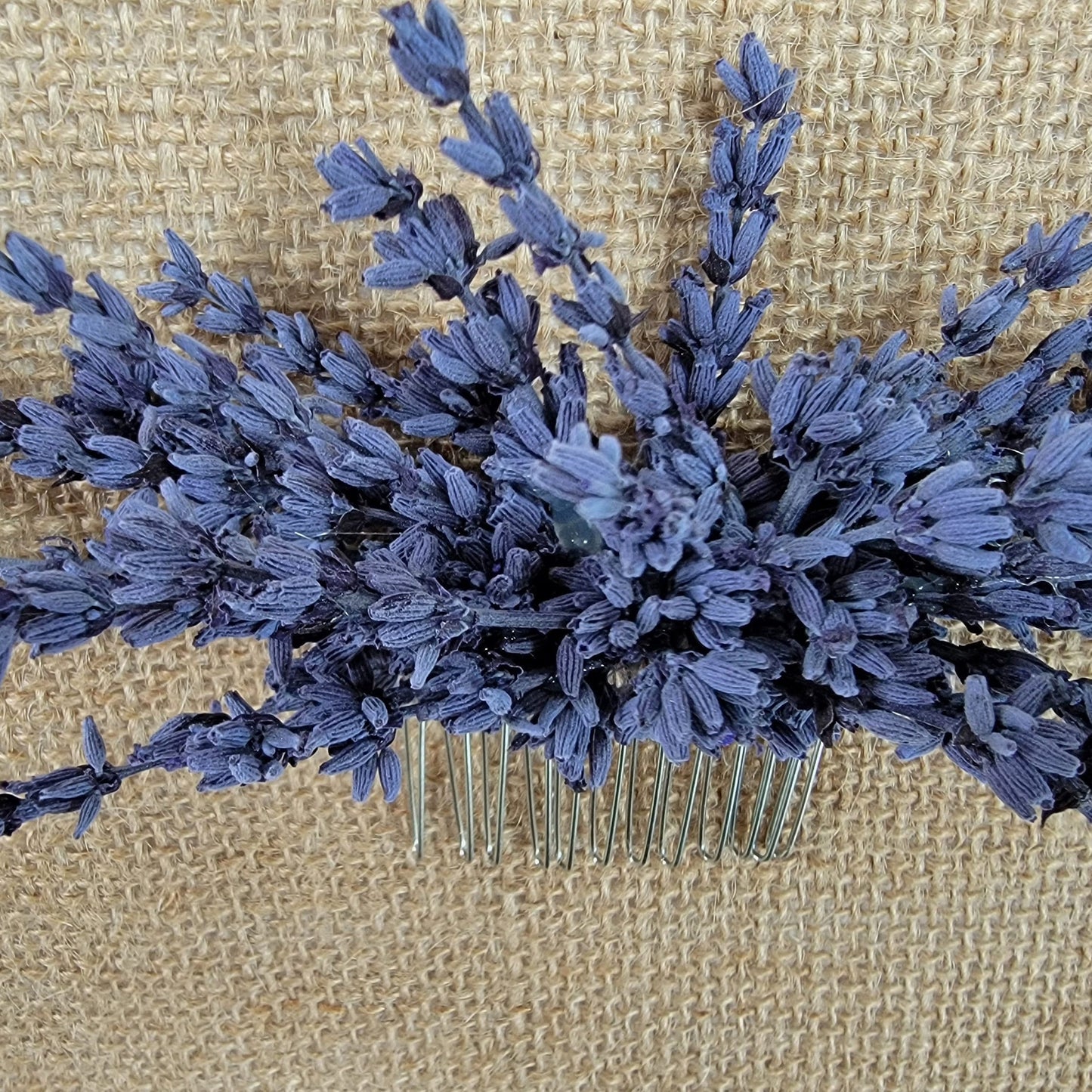 Preserved Lavender Hair Comb: Boho Wedding Bridal Hair Accessory