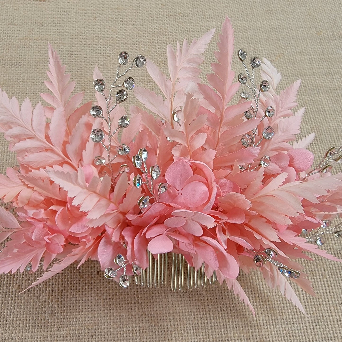 Preserved Pink Fern Stems: Soft Leather Leaf Floral Decor
