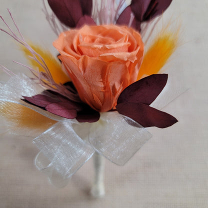 Dried Flower Hair Comb: Rustic Fall Wedding Hair Accessory