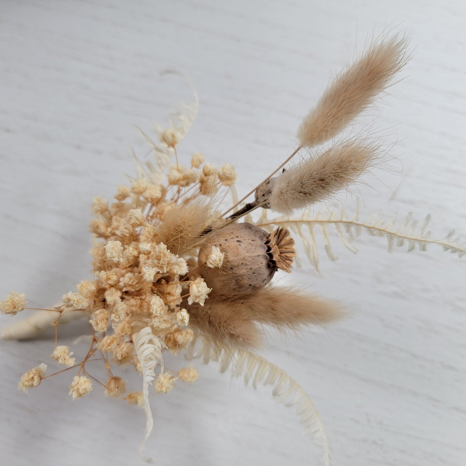 preserved Dried flower wrist corsage. boutonnier for wedding/ prom