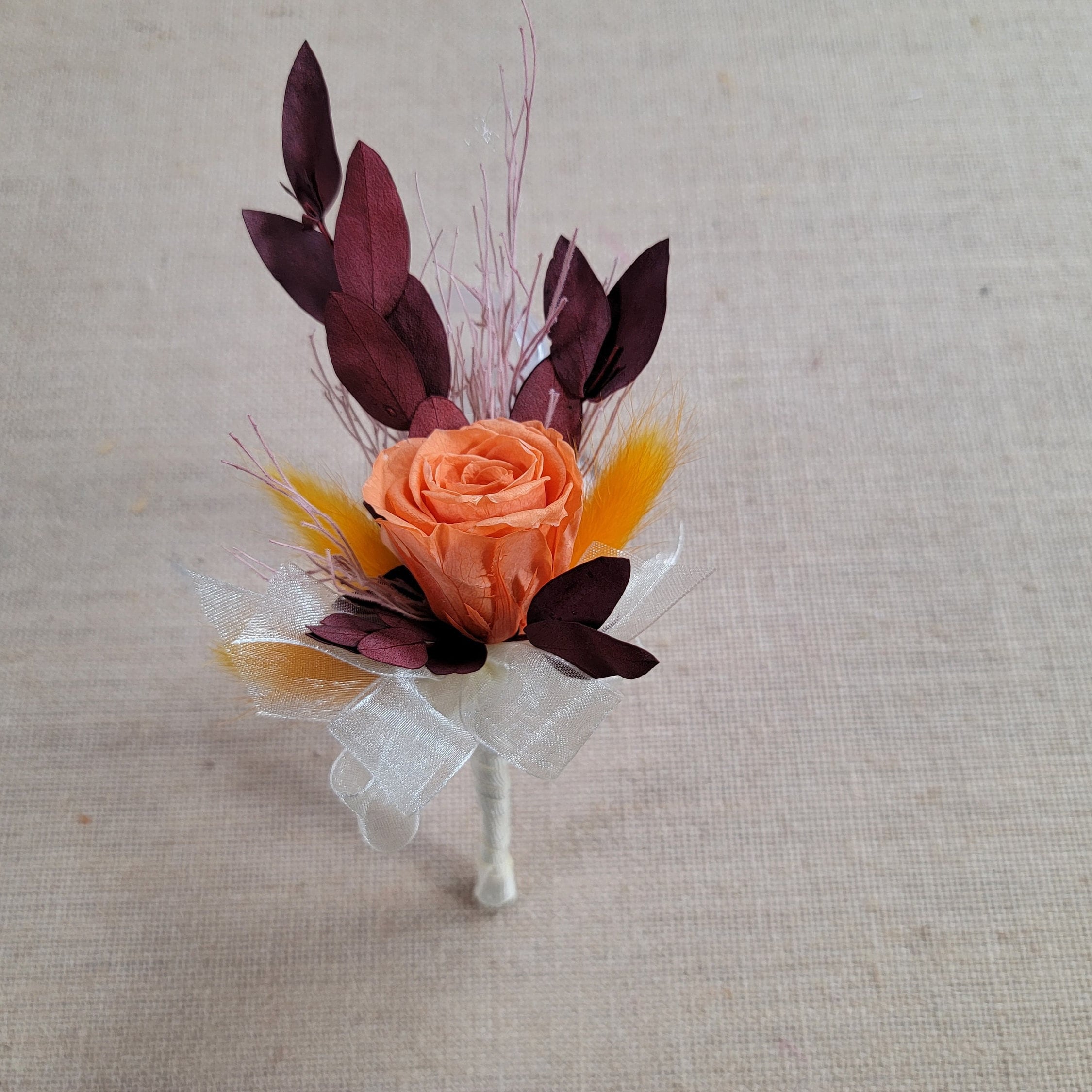 Dried Flower Hair Comb: Rustic Fall Wedding Hair Accessory