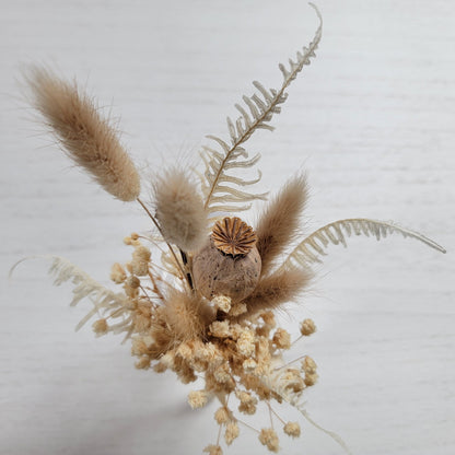 preserved Dried flower wrist corsage. boutonnier for wedding/ prom