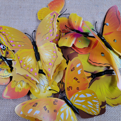 3D Butterfly Wall Decals: DIY Removable PVC Wedding Decor (12pcs/set)