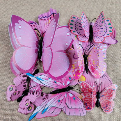 3D Butterfly Wall Decals: DIY Removable PVC Wedding Decor (12pcs/set)