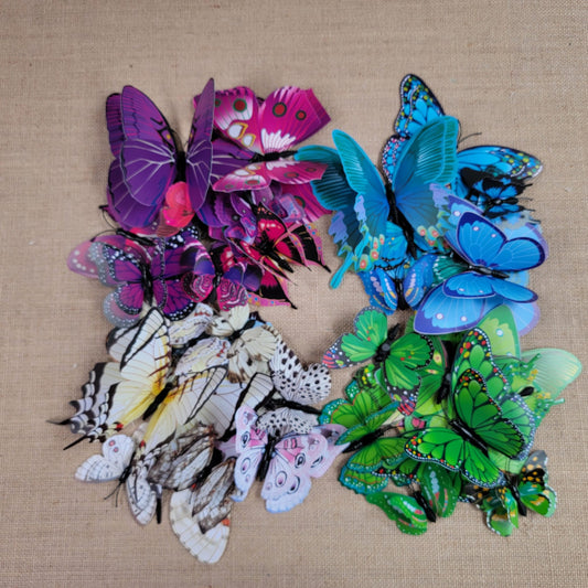3D Butterfly Wall Decals: DIY PVC Art, Wedding & Kids Room Decor (12pcs/set)