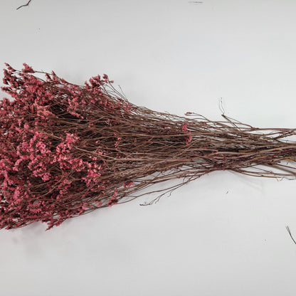 Pink Purple Preserved German Statice, Limonium Dried Flower, Crystal flowers, Wedding, DIY flower arranging, 19"-20"tall