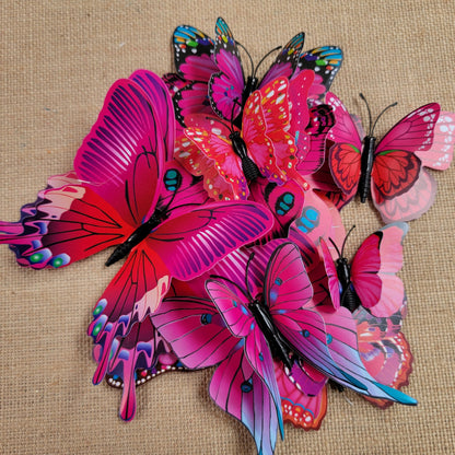 3D Butterfly Wall Decals: DIY Removable PVC Wedding Decor (12pcs/set)