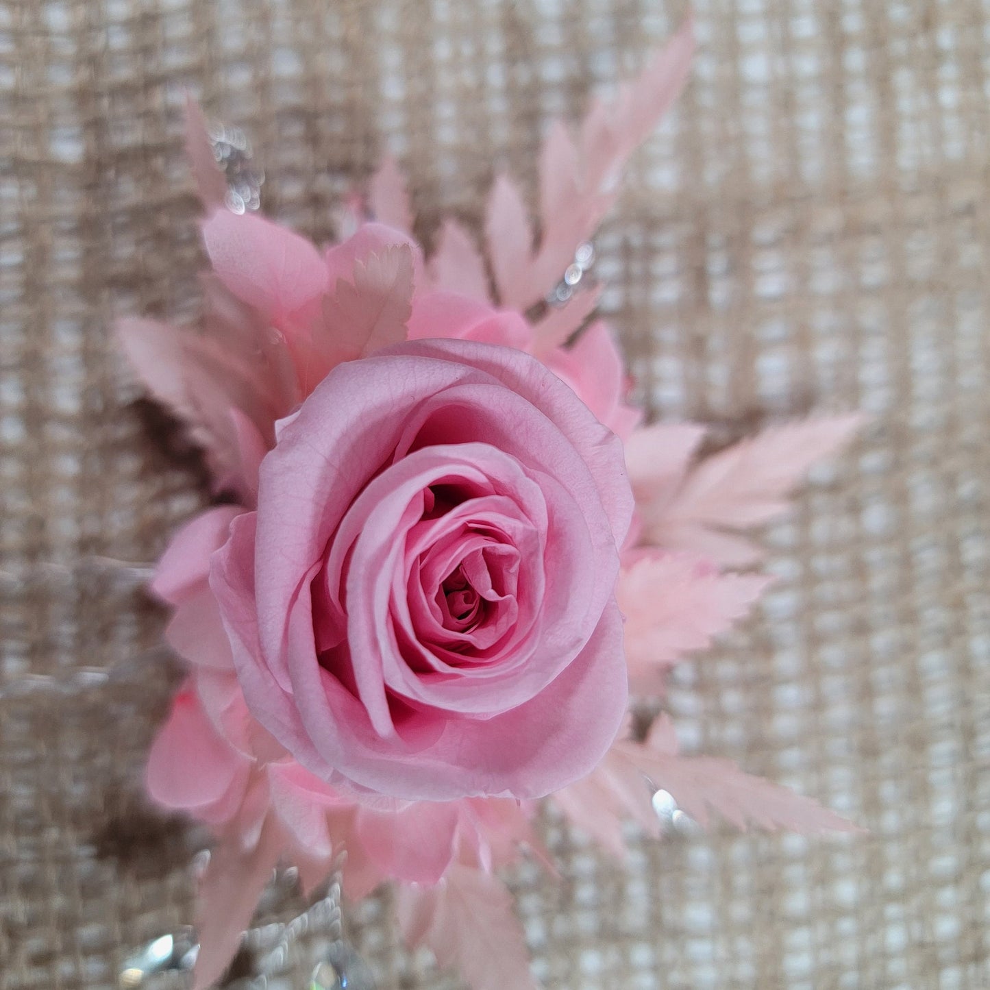Preserved Rose Hair Pins: Dried Floral Wedding Hair Accessories