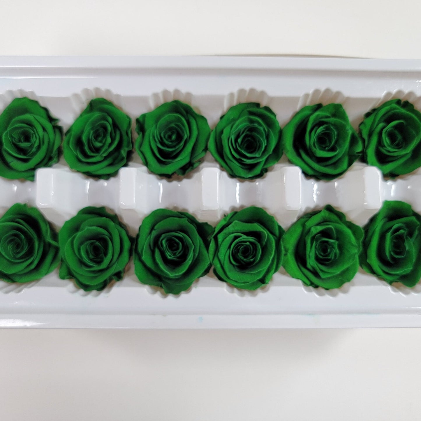 12 Dark Green Preserved Roses: DIY Floral Arrangements