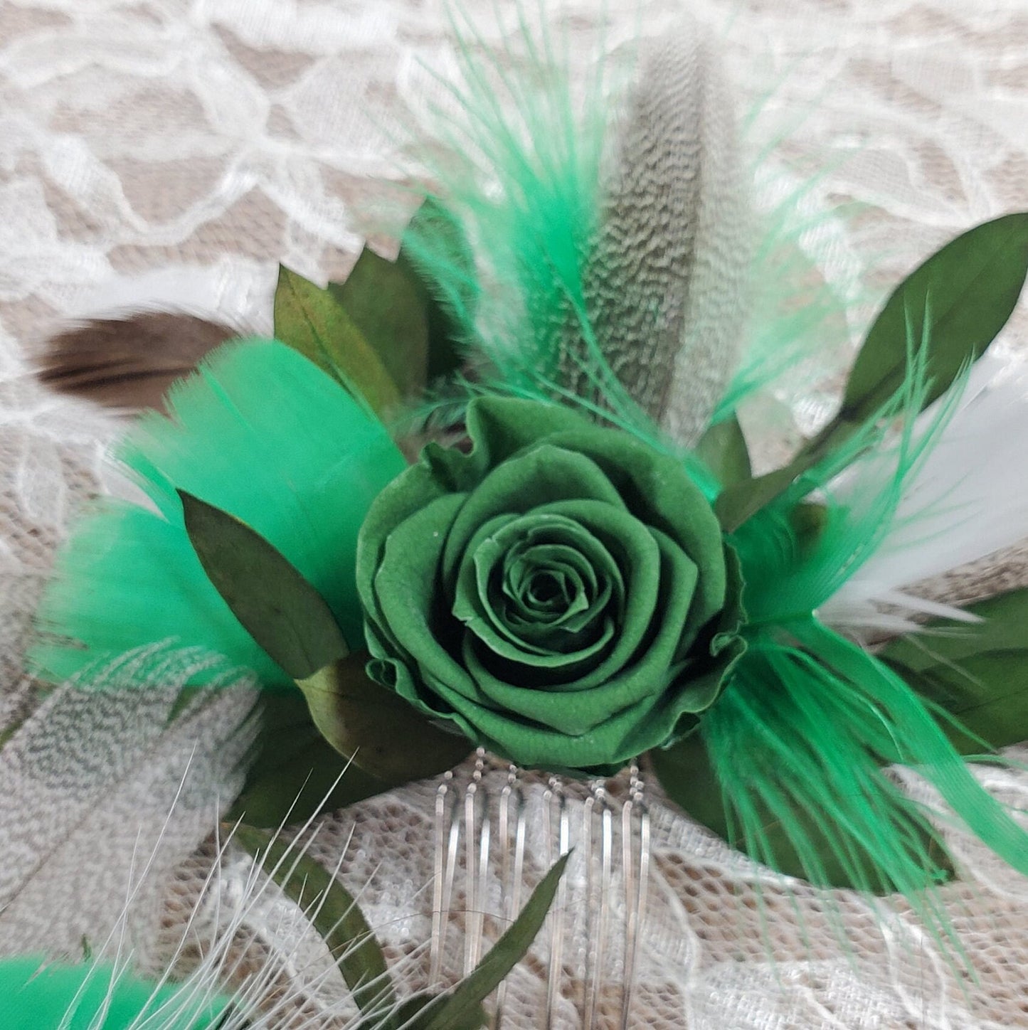 Dark Green Preserved Roses: Wedding & Prom Bouquet (21 Pack)