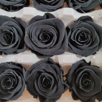Black Preserved Rose Boutonniere: Wedding Prom Corsage