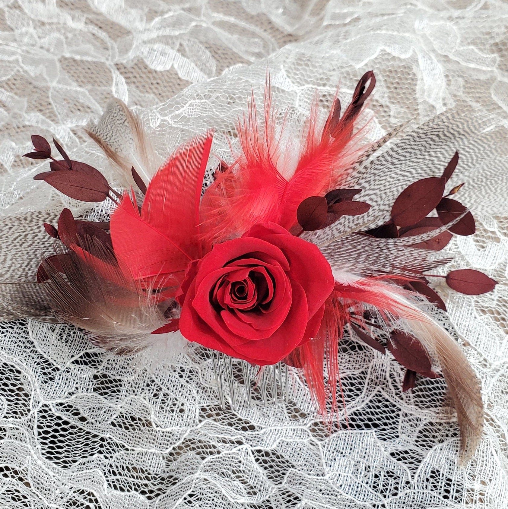 21 Red Preserved Roses / Prom, Mother's Day Flowers, Wedding Decor, Red Roses For Bouquet, Vase, Home Decor & DIY Floral Arrangements
