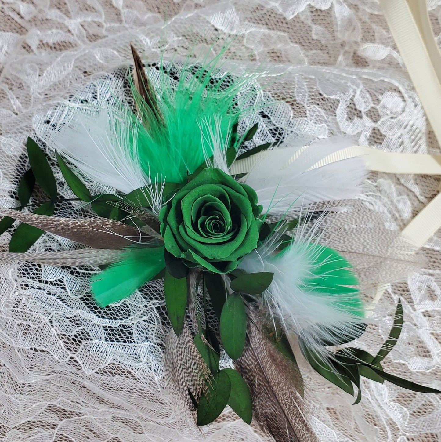 Dark Green Preserved Roses: Wedding & Prom Bouquet (21 Pack)