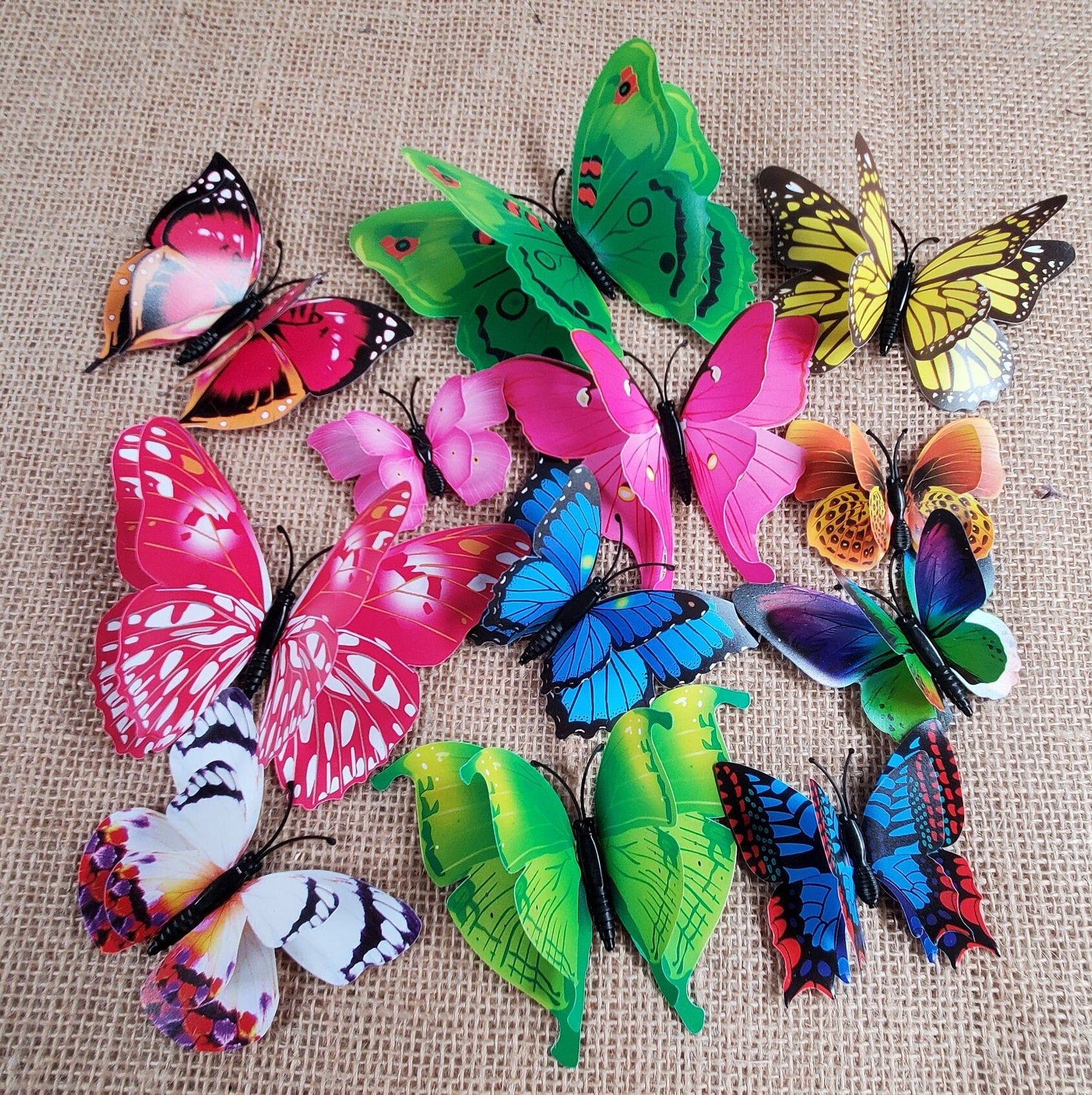 3D Butterfly Wall Decals: DIY Removable PVC Wedding Decor (12pcs/set)