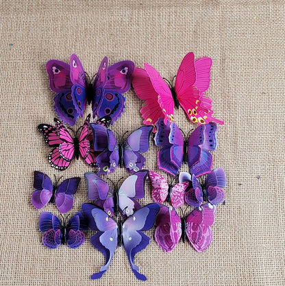 3D Butterfly Wall Decals: DIY Removable PVC Wedding Decor (12pcs/set)