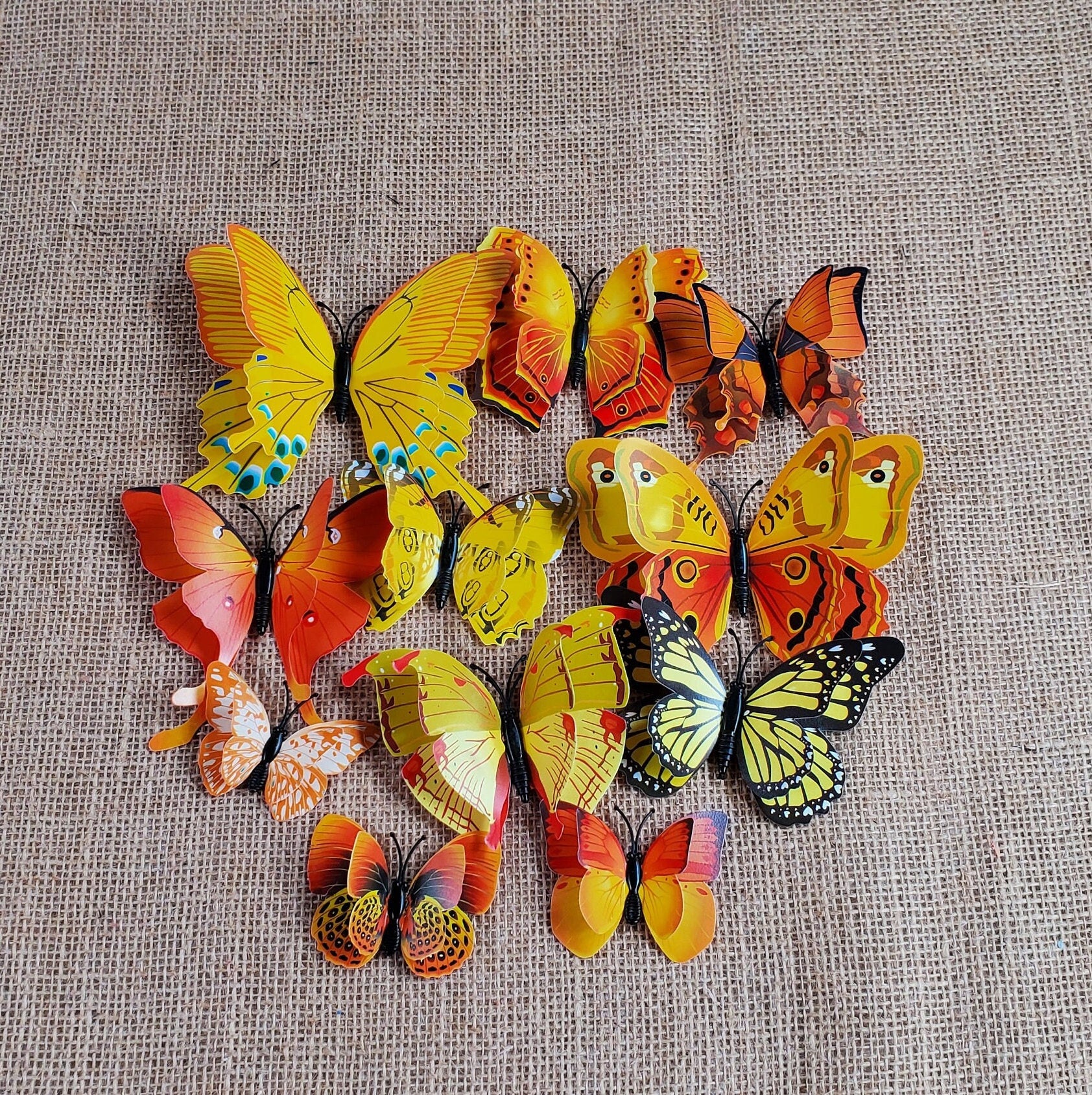 3D Butterfly Wall Decals: DIY PVC Art, Wedding Decor (12pcs/set)