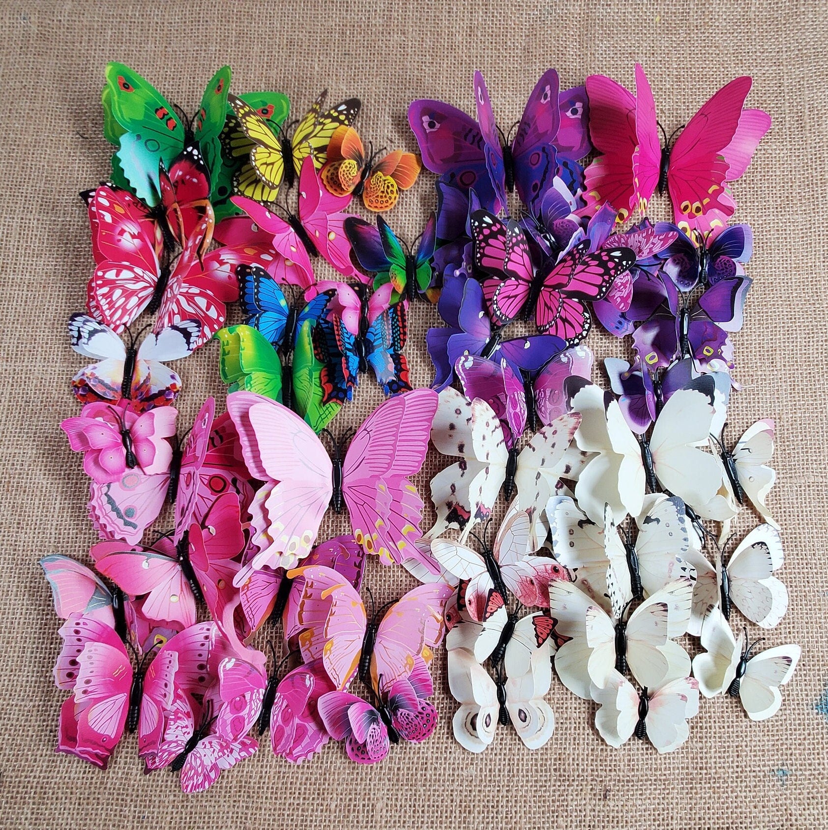 3D Butterfly Wall Decals: DIY Removable PVC Wedding Decor (12pcs/set)