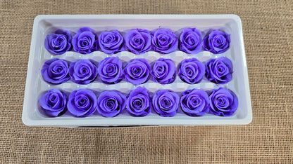 21 Violet Preserved Roses: DIY Floral Arrangements