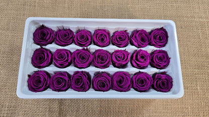 21 Violet Preserved Roses: DIY Floral Arrangements