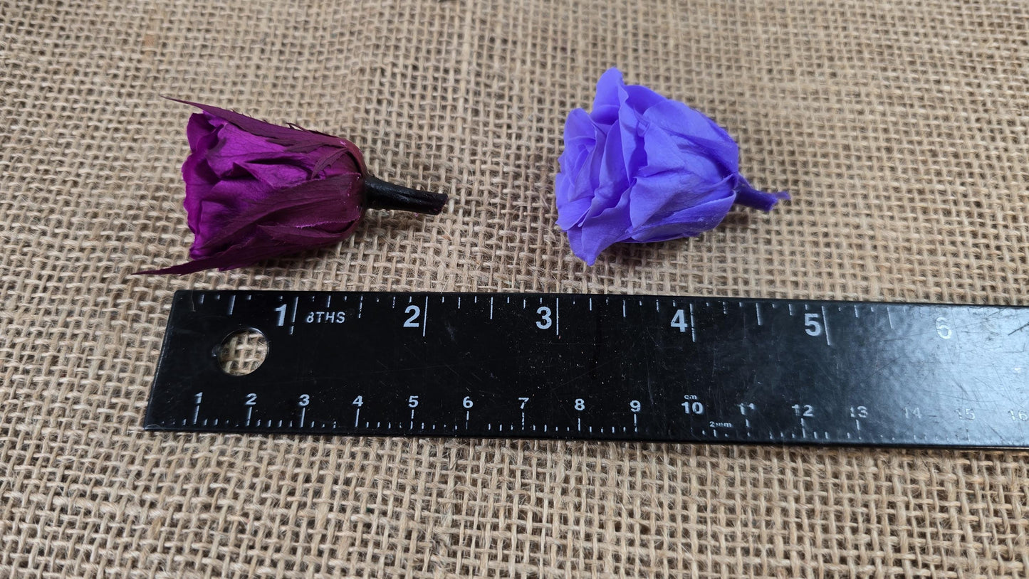 21 Violet Preserved Roses: DIY Floral Arrangements