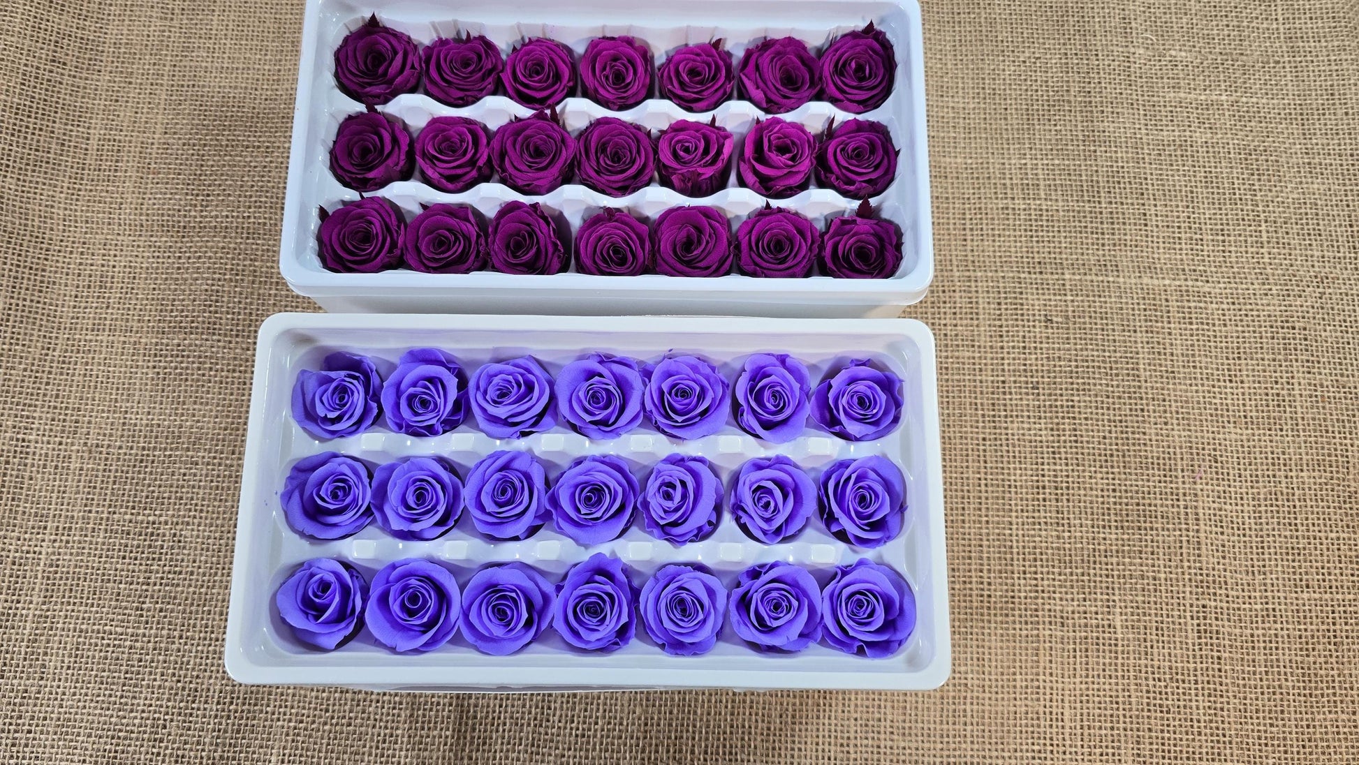 21 Violet Preserved Roses: DIY Floral Arrangements