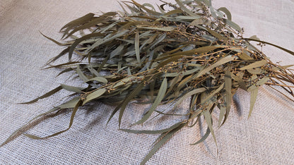 Yellow Preserved Eucalyptus Olive Seeded Willow Leaves for Indoor Home & Office Decor; Millet Leaf Party Decoration Plants
