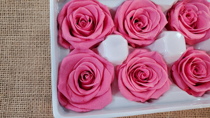 Pink Preserved Roses - 8 Pack - Wedding, Prom, Christmas