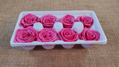 Pink Preserved Roses - 8 Pack - Wedding, Prom, Christmas