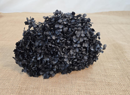 Black Preserved Hydrangea: Real Dried Wedding Flowers