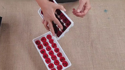 21 Red Preserved Roses / Prom, Mother's Day Flowers, Wedding Decor, Red Roses For Bouquet, Vase, Home Decor & DIY Floral Arrangements