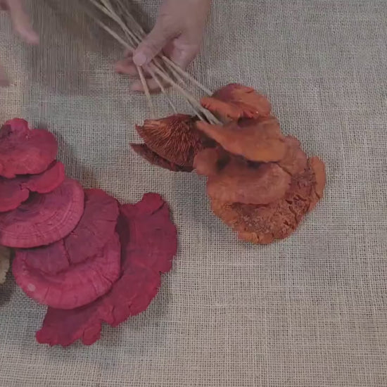 Dried Mushroom Bouquet - Wedding Flowers - Holiday Decor