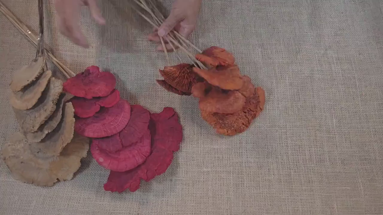 Dried Mushroom Bouquet - Wedding Flowers - Holiday Decor