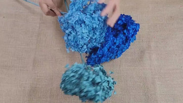Blue Preserved Hydrangea: Real Dried Wedding Flowers