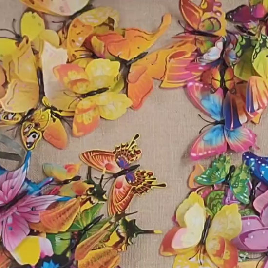 3D Butterfly Wall Decals: DIY Removable PVC Wedding Decor (12pcs/set)
