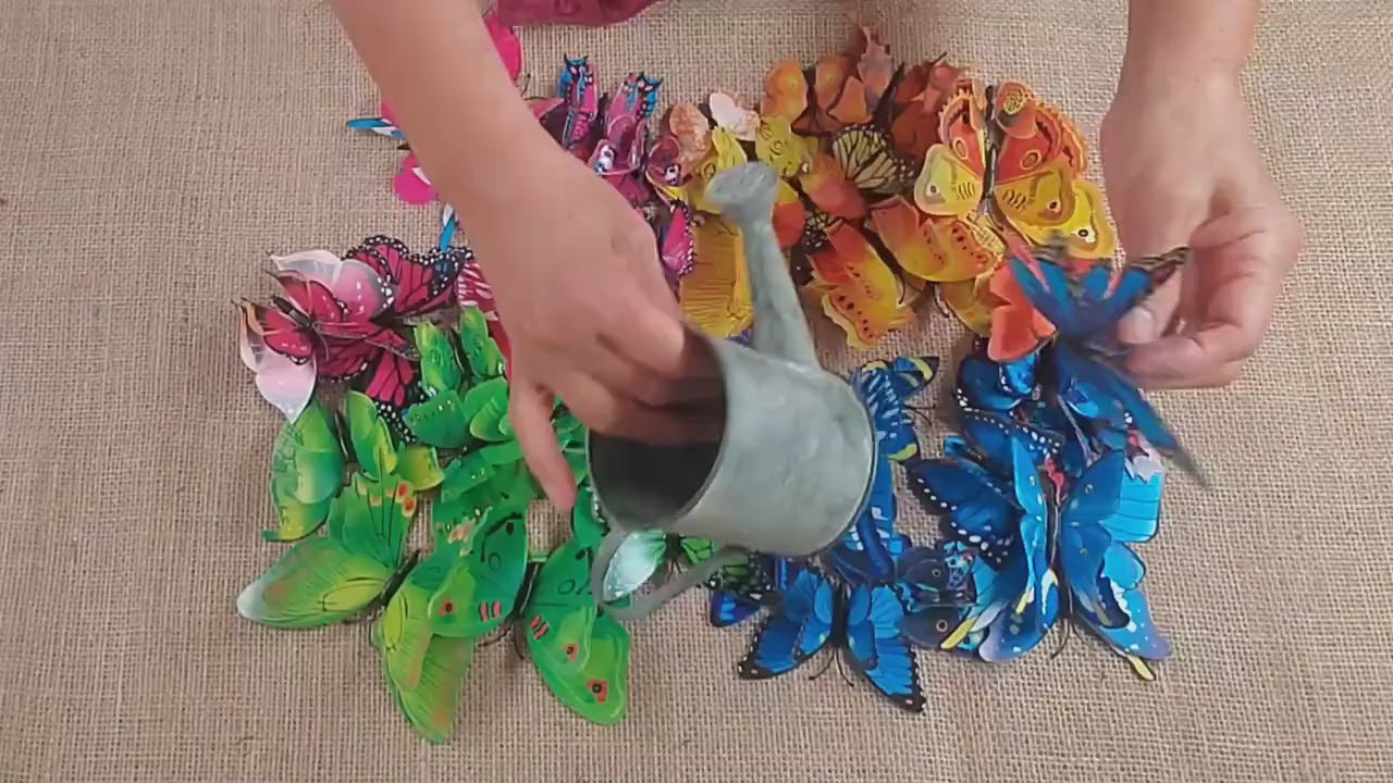 3D Butterfly Wall Decals: DIY PVC Art, Wedding Decor (12pcs/set)