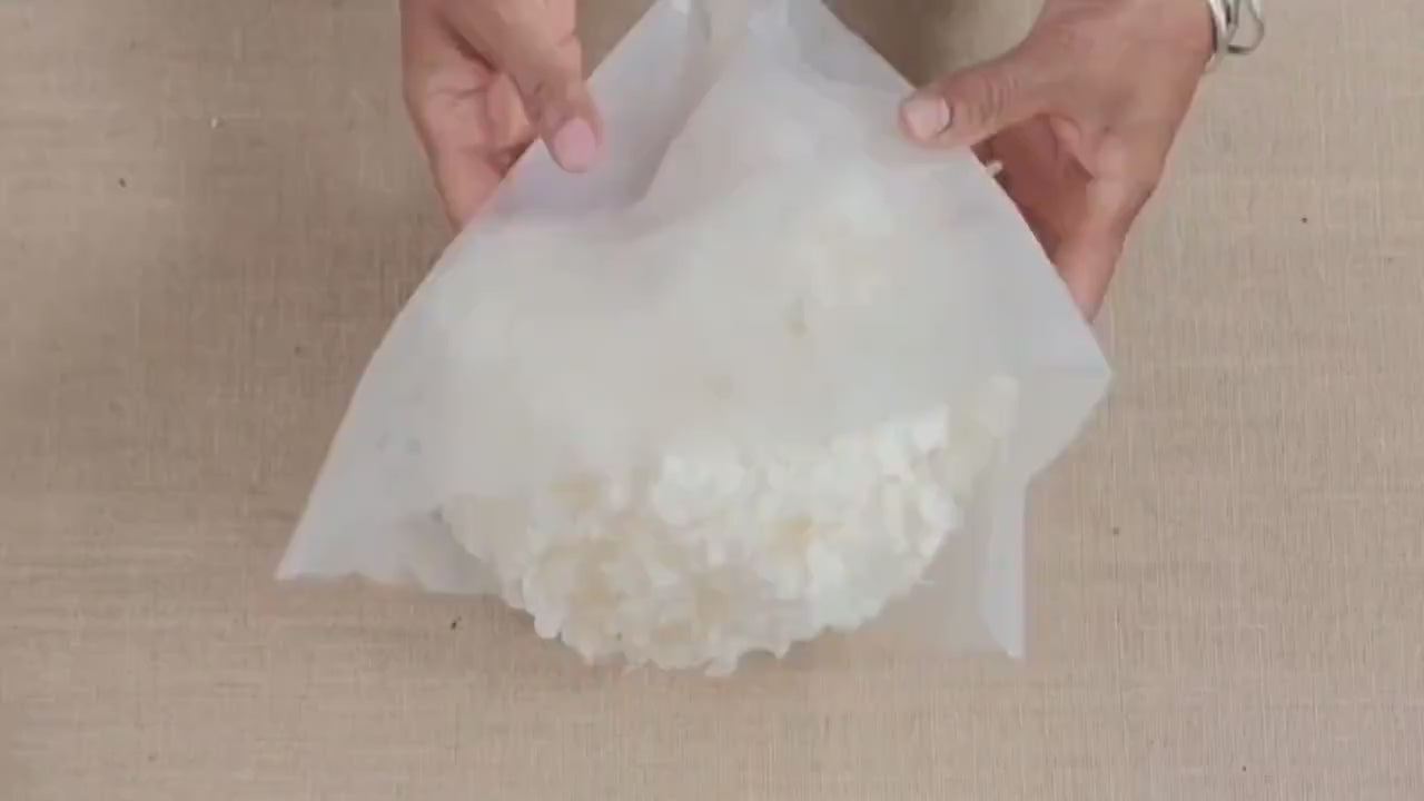 Preserved White Hydrangea: Real Dried Wedding Flowers