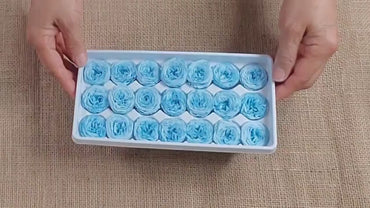 21 Sky Blue Preserved Roses: Dried Floral Wedding Decor