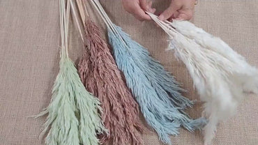 Dried Pampas Grass Bundle: Home Wedding Flower Arrangement
