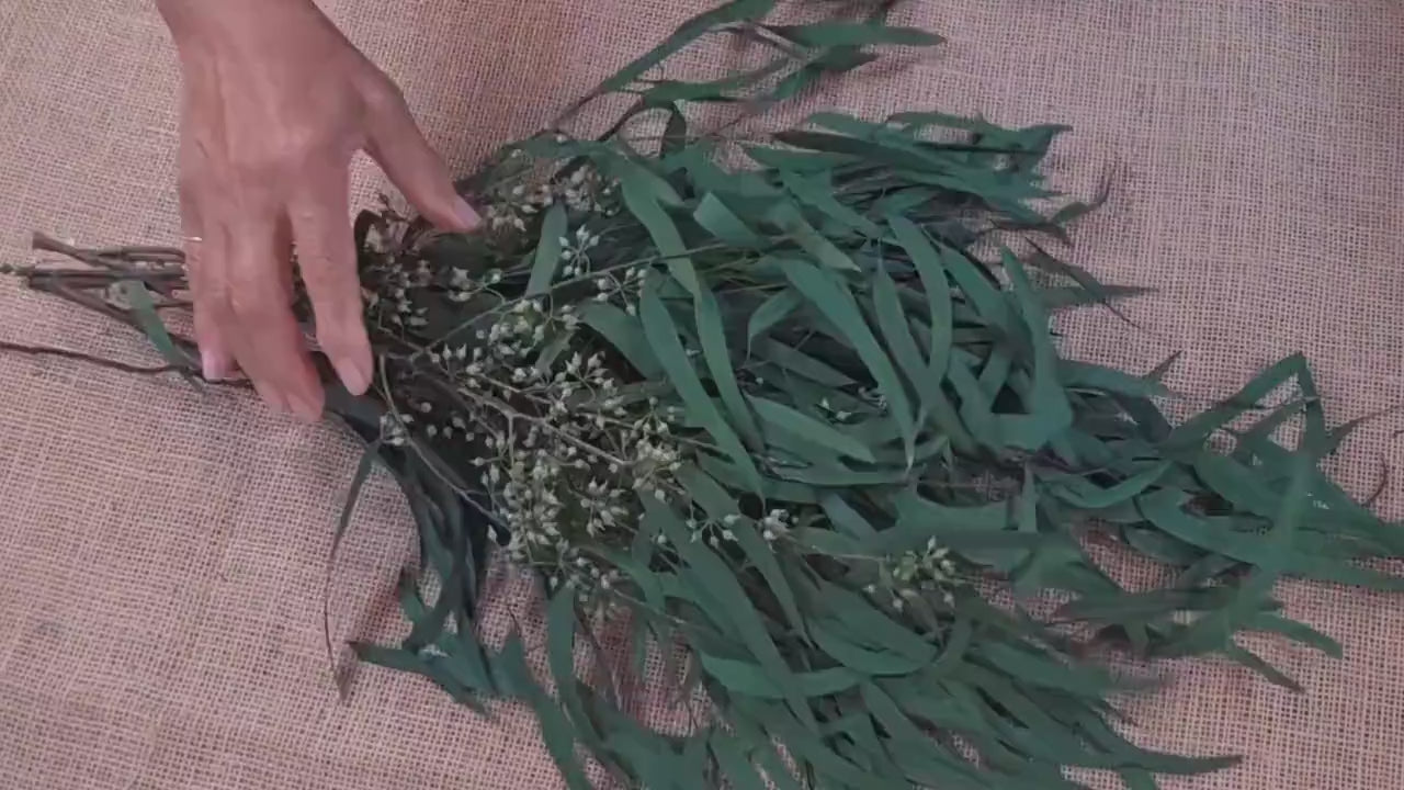 Preserved Eucalyptus Olive Seeded Willow Leaves for Indoor Home & Office Decor; Millet Leaf Party Decoration Plants