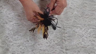 Black Preserved Rose Boutonniere: Wedding Prom Corsage