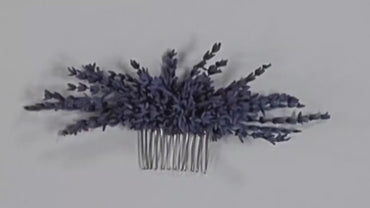 Preserved Lavender Hair Comb: Boho Wedding Bridal Hair Accessory