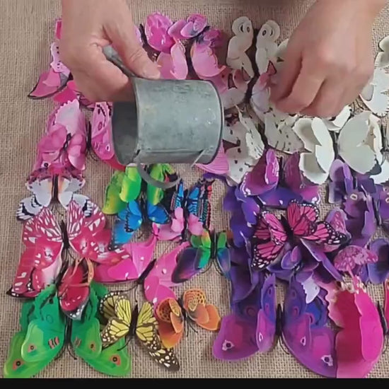 3D Butterfly Wall Decals: DIY Removable PVC Wedding Decor (12pcs/set)