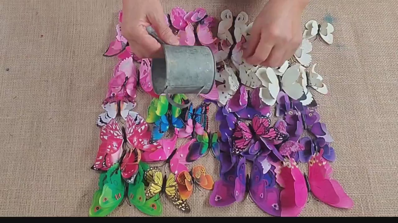 3D Butterfly Wall Decals: DIY Removable PVC Wedding Decor (12pcs/set)